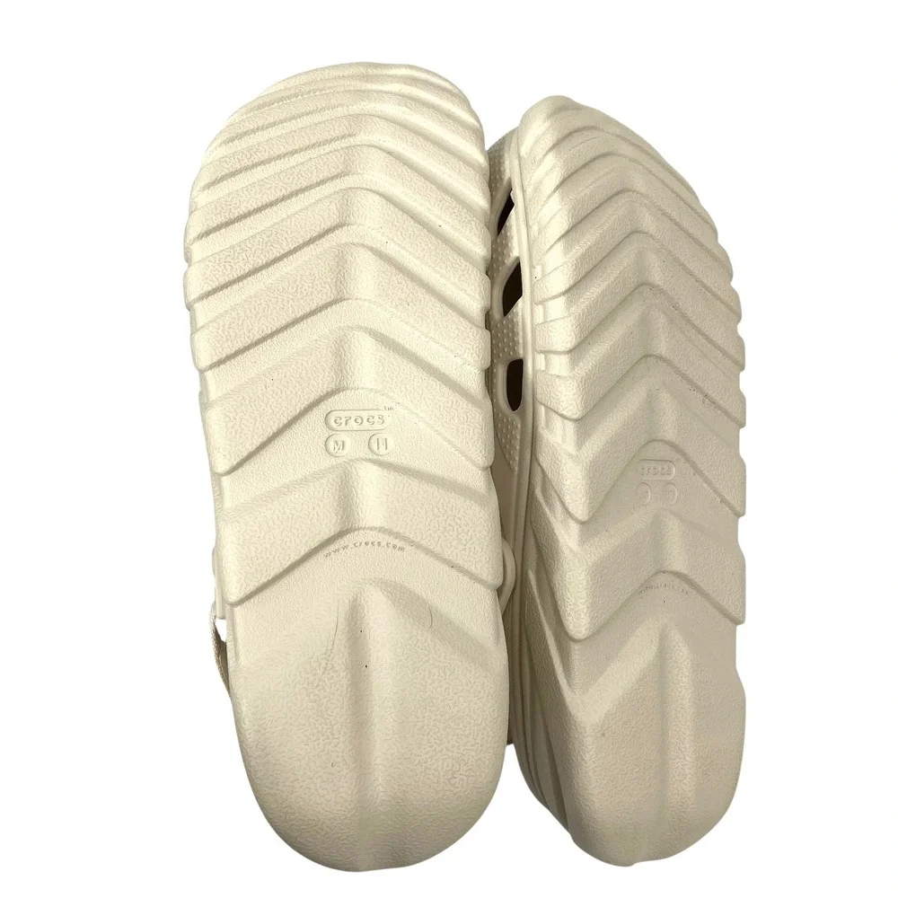 NEW Crocs Duet Max II Clogs Size 11 Mens stucco cream‎